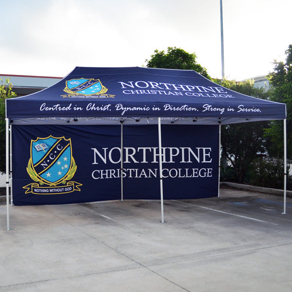 3x6m Printed Canopy and Back Wall With Frame