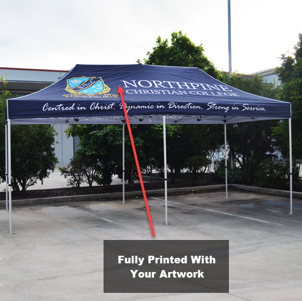 3x6m Printed Marquee Canopy With Frame