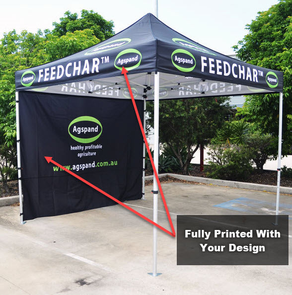 3x3m Printed Canopy and Back Wall With Frame