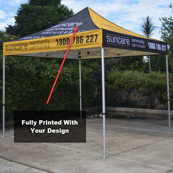 3x3m Printed Marquee Canopy With Frame